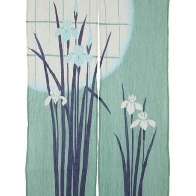 Noren rideau japonais crêpe Iris