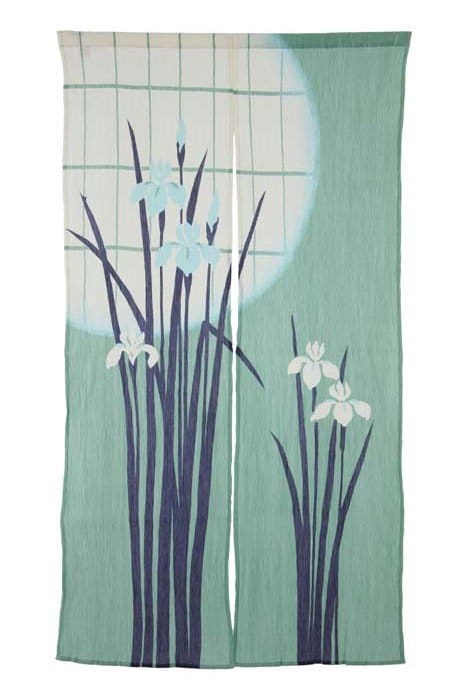 Noren rideau japonais crêpe Iris