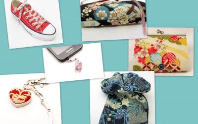 Semaine de soldes sur les accessoires avec le tissu japonais chirimen et pour smartphones